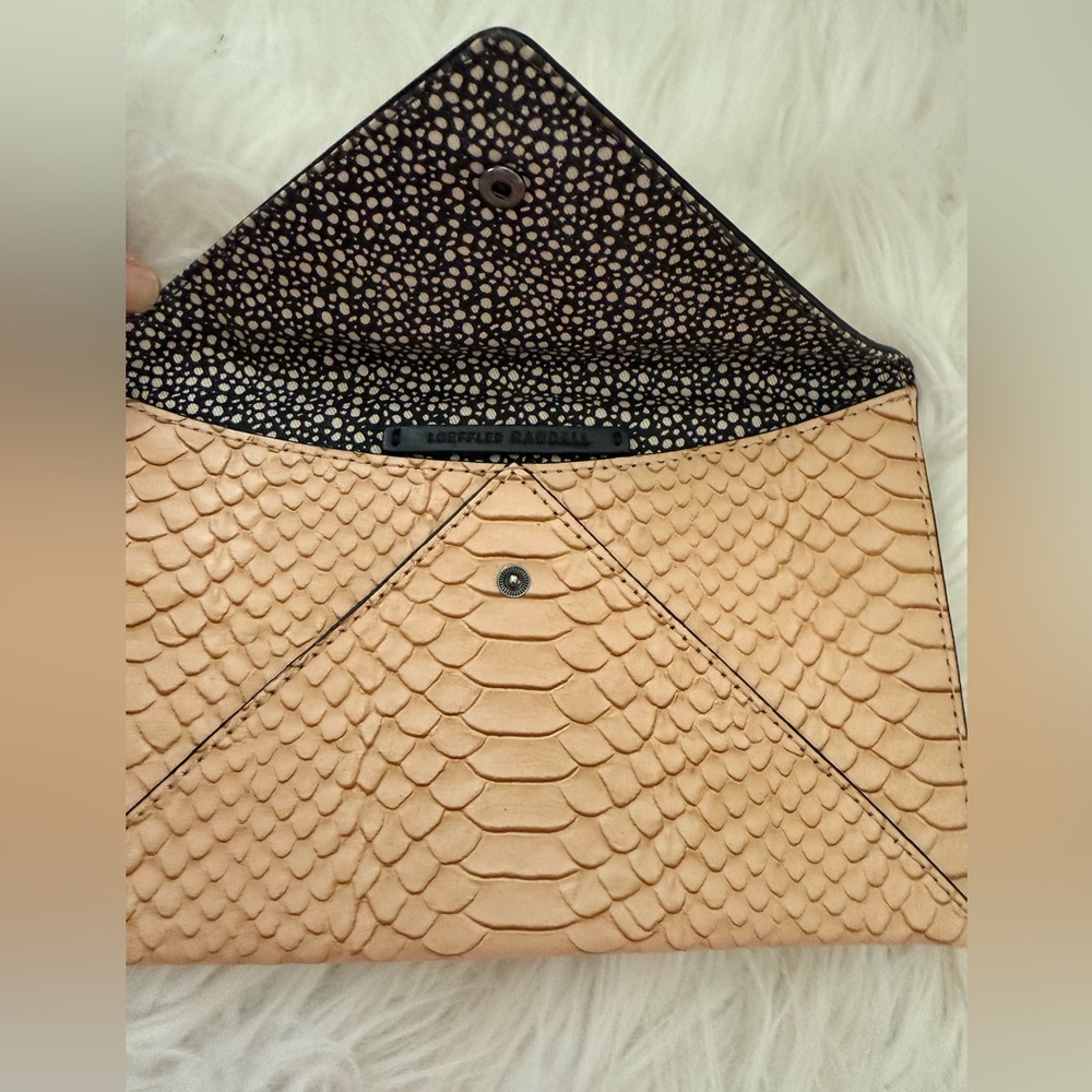 Loeffler Randall Python Print Envelope Clutch - image 2